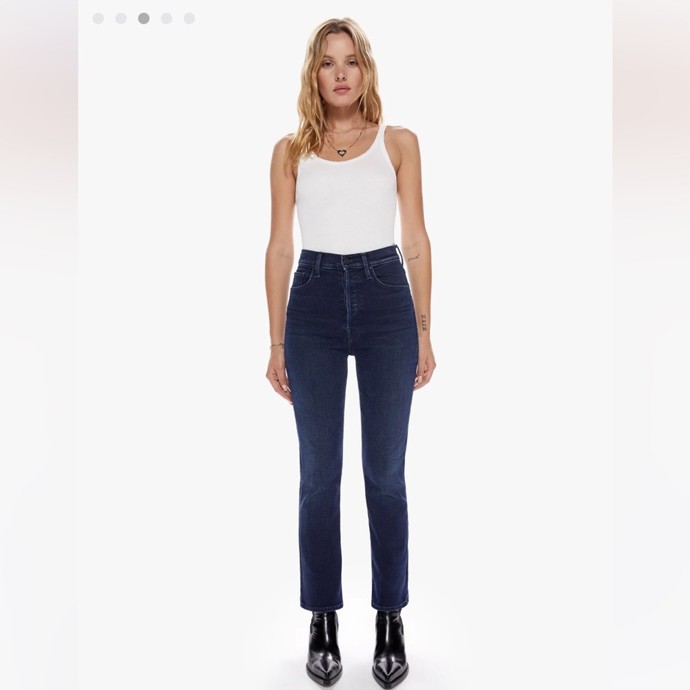 MOTHER - Ultra high-rise ankle flare jeans. Size 27
